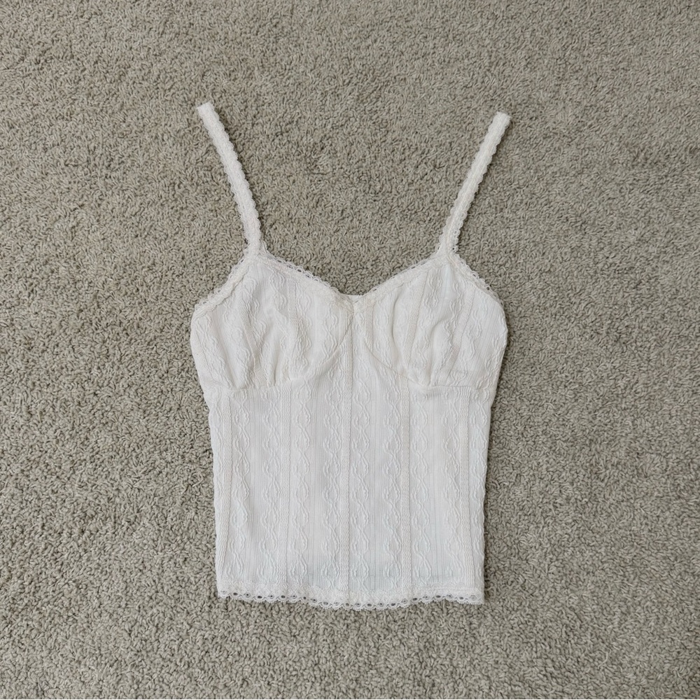 White Lace Tank Top!